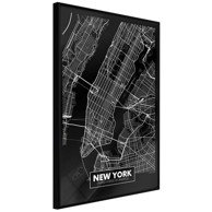 Poster City Map: New York (Dark) 20x30