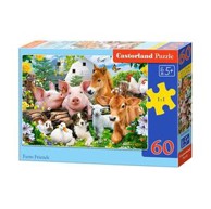 CASTORLAND Puzzle Prijatelji na farmi, 60 komada