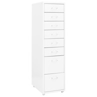 Mobilni ormarić za spise bijeli 28 x 41 x 109 cm metalni