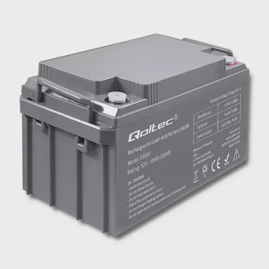 QOLTEC Baterija 53037 AGM, 12V, 65Ah, 780A