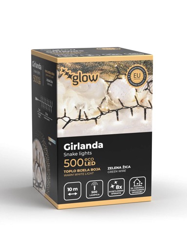 Božićne lampice, 500 LED, girlanda
