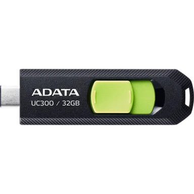 ADATA USB memorijski pogon UC300, 32 GB, USB Tip-C 3.2 Gen 1, crno-zeleni