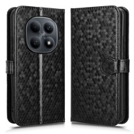 Preklopna futrola za Xiaomi Redmi Note 15 5G / Xiaomi Poco M8 5G, novčanik u obliku romboidnog uzorka, crna