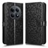 Preklopna futrola za Xiaomi Redmi Note 15 5G / Xiaomi Poco M8 5G, novčanik u obliku romboidnog uzorka, crna