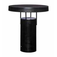 HÜBSCH Crna LED stolna lampa s mogućnosti zatamnjivanja s metalnim sjenilom (visina 28 cm) BringMe 