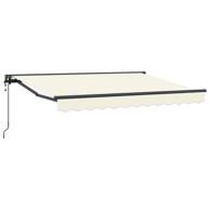 Električna retraktabilna tenda, 2,5 x 2 m, krem, antracitni okvir