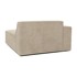 SCANDIC Bež baršunasti element za sofu Sting, lijevi kut, 123x141x70,05 cm