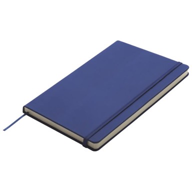 KIEL Notes 13 × 21 cm, čisti, 95 listova, s gumicom, plavi