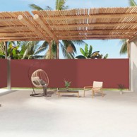 Uvlačiva bočna tenda smeđa 200 x 1200 cm