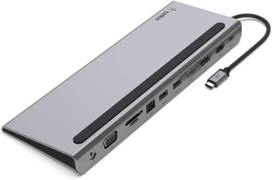 BELKIN USB-C čvorište, 11 u 1, 4K HDMI, DisplayPort, VGA, 100 W punjenje, 3 x USB-A, gigabitni Ethernet, SD/microSD, 3.5 mm
