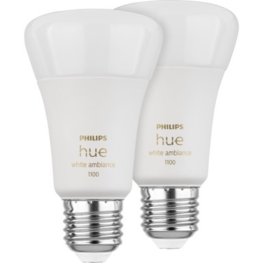 PHILIPS Pametna LED žarulja Hue, E27, 2 kom, 8W, 800lm, bijela