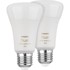 PHILIPS Pametna LED žarulja Hue, E27, 2 kom, 8W, 800lm, bijela