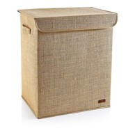 MIOLI DECOR Svjetlo smeđa košara za rublje od jute 67 l 