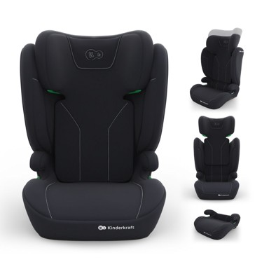 KINDERKRAFT Autosjedalica I-Spark 2 Plus i-Size, 15-36 kg 100-150 cm bez ISOFIX-a, crna