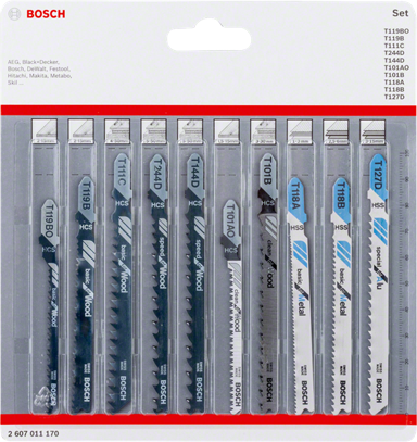 BOSCH List ubodne pile 2607011170, 10 kom