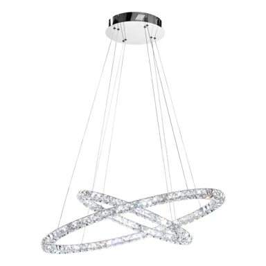 EGLO Visilica Toneria 128xLED 128x0,5W prom 900, krom, kristal