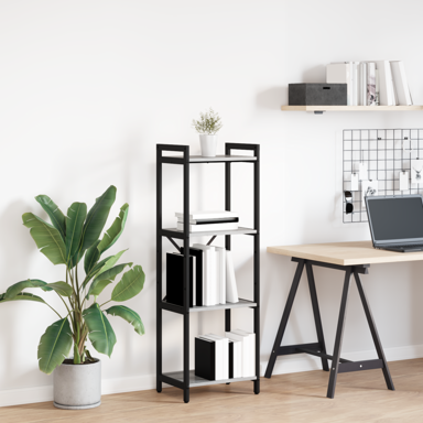 Police za knjige, 40 x 30 x 118 cm, sivi hrast sonoma