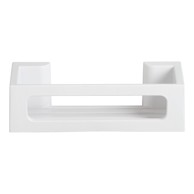 WENKO Kupaonska polica Bralia zidna plastika Turbo-Loc bez bušenja, mat bijela