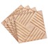VEVOR Zidni paneli 3D letvice 50 x 50 x 2,56 cm svijetlo drvo