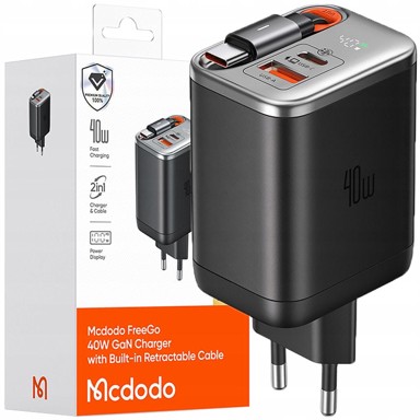 MCDODO Zidni punjač USB-C, brzo punjenje, 40 W, 1 m