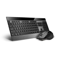 RAPOO Komplet tipkovnice i miša 9900M, bežični/Bluetooth, crni