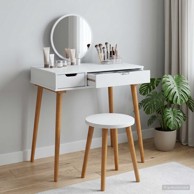 Toaletni stol Fauske 76 x 50 x 78 cm, bijeli