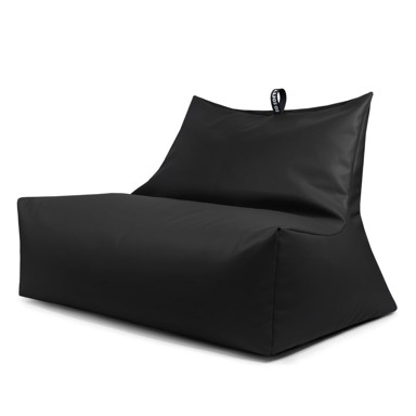 SO SOFT? Crna vreća za sjedenje od imitacije kože Icy Sofa