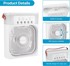 NETSCROLL Ventilator Coolio 3 u 1 s vlaženjem, bijeli