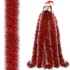 Dekoracija girlanda božićna 6 m, crveno-srebrna