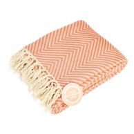 REX LONDON Pamučna deka, 150x235 cm, Herringbone