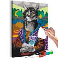 Slika za samostalno slikanje Mrs. Kitty Lisa 40x60
