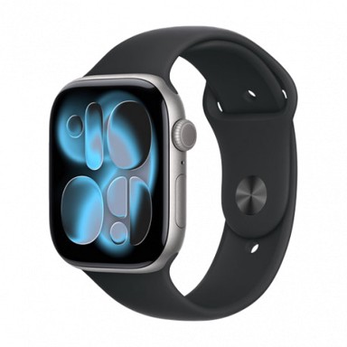 APPLE Watch Series 11 (2025) GPS 46 mm sivi aluminij sa sportskom narukvicom S/M crni