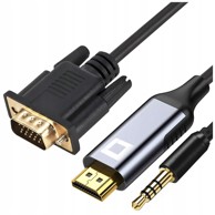 CO2 VGA na HDMI adapter kabel s audio izlazom 1 m Full HD 60 Hz