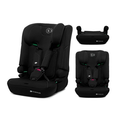 KINDERKRAFT Autosjedalica I-COMFY i-Size, 9-36 kg, 76-150 cm, crna