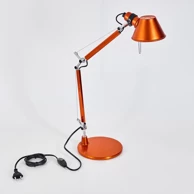 Stolna svjetiljka Tolomeo Micro, metal, narančasta, E14, s postoljem