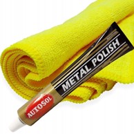Komplet za poliranje metalnih ispušnih plinova autosol pasta + mikrovlakna