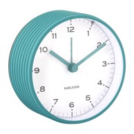 KARLSSON Budilica Circus Rings ø 9 cm, prirodna