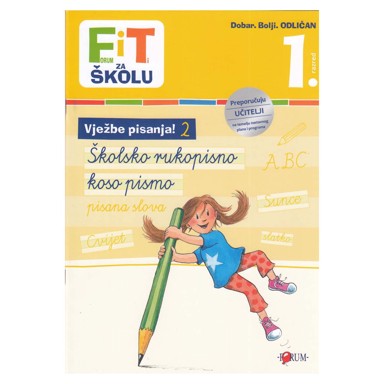FIT Vježbenica Vježbe pisanja 2 koso pismo