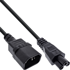 INLINE Kabel za napajanje 16551, IEC C14-C5, 1 m, crna