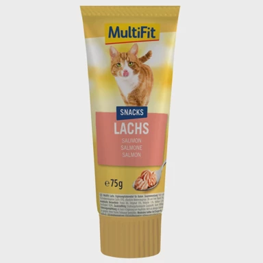 MULTIFIT Poslastica za mačke Pate, losos, 75 g