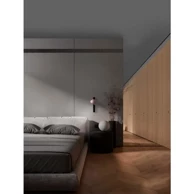 Zidna lampa Lusa, LED, 3000 K, 10 W, 644 lm, champagne zlatna i crna