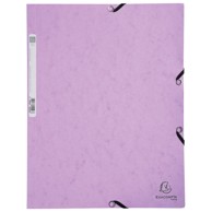 EXACOMPTA Fascikl klapa s gumicom Aquarel A4 55535E, pastelno ljubičasti