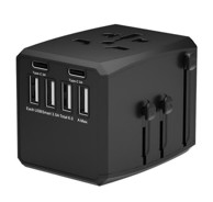 MICROCONNECT Putni punjač 4x USB-A i 2x USB-C EU UK US AUS/NZ