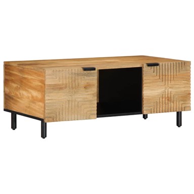 Stolić za kavu smeđi 100x54x40 cm Puno drvo Mango