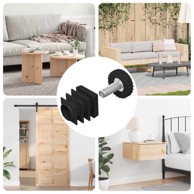 Podesivi nivelator namještaja, 1895 kom, PP, crni