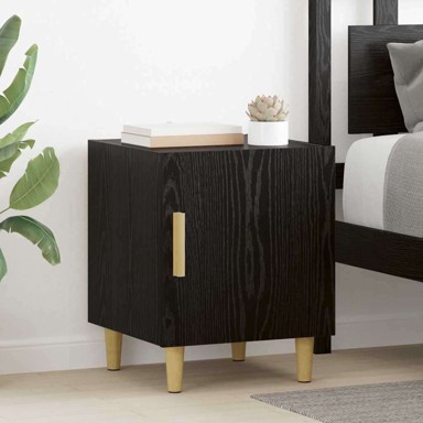 Noćni ormar 2 pcs 40x40x50 cm, hrast, konstruirano drvo  
