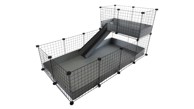 C&C Modularni kavez 4x2 + potkrovlje 2x1, siva rampa