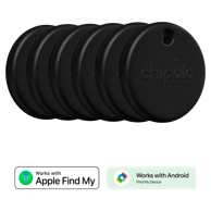 CHIPOLO Bluetooth lokator Pop, crni, 6 kom CH057