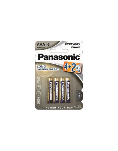 PANASONIC Baterije LR03EPS/6BP 4+2F, Alkaline Everyday Power