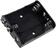 Držač baterija, za 3x AA (Mignon), s priključkom